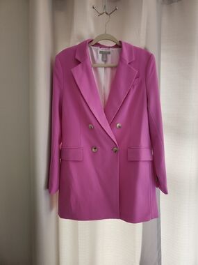 H&M Pink Double-Breasted Women's Blazer, Size S